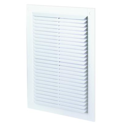 Grila de ventilatie Vimar MV125 alba, PVC, cu plasa antiinsecte, 170x238 mm