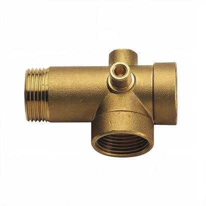 Racord hidrofor 5 cai din alama, FE1 x FI1 x FI1 x FI1/4 x FI1/4