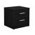 Nachttisch mit 2 Schubladen Jette 38x37x34 cm Schwarz [en.casa]