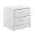 Nachttisch Jette mit 2 Schubladen 38x37x34 cm Weiß [en.casa]