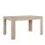 Set dining Forssa cu masă 140x90 cm și 6 scaune crem, stejar deschis
