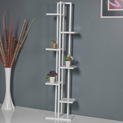 Suport pentru flori Somero din metal, alb, 150x34x21 cm