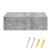 Wandregal Oslo 2er Set 46x30x15cm Beton-Optik [en.casa]