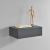 Wandregal Oslo mit Schublade 46x30x15cm Dunkelgrau [en.casa]