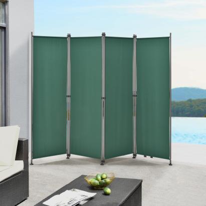 Trennwand Modica Outdoor 170x215 cm Dunkelgrün pro.tec