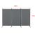 Paravan despărțitor Teruel cu 3 panouri, 260x176 cm, gri închis