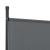 Paravan despărțitor Teruel cu 3 panouri, 260x176 cm, gri închis