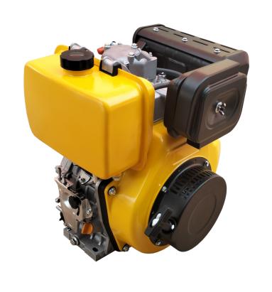 Motor diesel STAGER 5.7kW, 418cc, 4 timpi, ax cu pana, pornire electrica