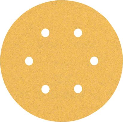 Set 5 foi abrazive Bosch C470, 150 mm, granulație G120, 6 orificii