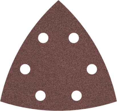 Set 5 foi de slefuire Bosch F460, 93x93 mm, granulatie G80, 6 gauri