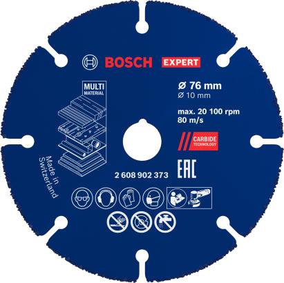 Disc de tăiere Bosch EXPERT Multi Material din carbură, 76 x 10 mm