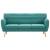 Canapea 3 locuri, tapițerie textilă, 172x70x82 cm, verde GartenMobel Dekor