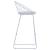 Scaune de bar, 2 buc., alb, piele ecologică GartenMobel Dekor