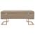 Banchetă cu un compartiment de depozitare bej 105 cm catifea GartenMobel Dekor