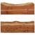 Rafturi de perete, 2 buc., 60x20x18 cm, lemn masiv de acacia GartenMobel Dekor