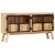 Servantă, maro și negru, 160x30x80 cm, lemn de mango nefinisat GartenMobel Dekor