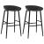 Scaune de bar, 2 buc, negru GartenMobel Dekor