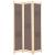 Paravan de cameră cu 3 panouri, maro, 120x170x4 cm, textil GartenMobel Dekor