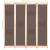 Paravan de cameră cu 4 panouri, maro, 160x170x4 cm, textil GartenMobel Dekor