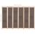 Paravan cameră cu 6 panouri, maro, 240x170x4cm, material textil GartenMobel Dekor
