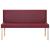 Bancă, roșu vin, 139,5 cm, piele ecologică GartenMobel Dekor