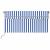 Copertină retractabilă manual cu stor&LED albastru&alb, 3x2,5 m GartenMobel Dekor