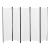 Paravan despărțitor Huesca cu 5 panouri, 250x171 cm, alb