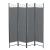 Paravan despărțitor pliabil Saragossa, 4 panouri, 160x171 cm, gri închis