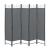 Paravan despărțitor pliabil Saragossa, 5 panouri, 200x171 cm, gri închis