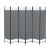 Paravan despărțitor Saragossa cu 6 panouri, 240x171 cm, gri închis