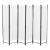 Paravan despărțitor Saragossa, 6 panouri, alb, 240x171 cm