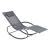 Șezlong balansoar pentru grădină Almaluez, gri închis, 120 kg