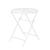 Set bistro pliabil din metal alb, 3 piese, pentru balcon și grădină