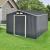 Magazie de grădină metalică 277x319x192 cm cu acoperiș în două ape