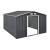 Magazie de grădină metalică 277x319x192 cm cu acoperiș în două ape