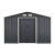 Magazie de grădină metalică 277x191x192 cm cu acoperiș în două ape