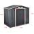 Magazie de grădină metalică 213x127x185 cm cu acoperiș în două ape