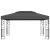 Pavilion cu acoperiș dublu&șiruri de lumini LED,antracit, 3x4 m GartenMobel Dekor