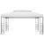 Pavilion cu șir de lumini LED, alb, 4x3x2,7 m GartenMobel Dekor