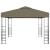 Pavilion de grădină cu șiruri de lumini LED, gri taupe 3x3m GartenMobel Dekor