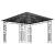 Pavilion cu plasă anti-țânțari&lumini LED, antracit, 3x3x2,73 m GartenMobel Dekor