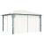 Pavilion cu perdele & șiruri lumini LED, crem, 4x3 m, aluminiu GartenMobel Dekor