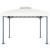 Pavilion cu șiruri de lumini LED, crem, 300x300 cm, aluminiu GartenMobel Dekor