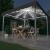 Pavilion cu șiruri de lumini LED, antracit, 300x300cm aluminiu GartenMobel Dekor