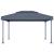Pavilion cu perdele& lumini LED,antracit,400x300cm aluminiu GartenMobel Dekor