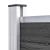 Set de panouri de gard, negru, 792x(105-186) cm, WPC     GartenMobel Dekor