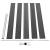 Set de panouri de gard, negru, 872 x 105 cm, WPC   GartenMobel Dekor