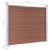 Set panouri gard, 353x146 cm, maro, WPC   GartenMobel Dekor