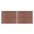 Set panouri gard, 353x146 cm, maro, WPC   GartenMobel Dekor