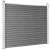 Set panouri gard, 353x146 cm, gri, WPC   GartenMobel Dekor